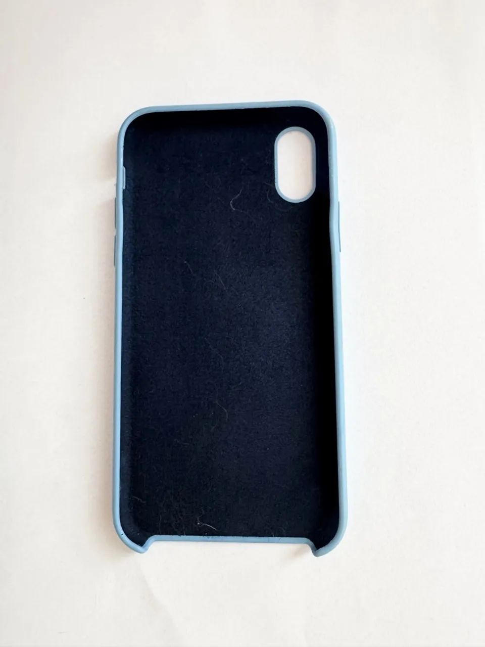 Capa de Silicone na cor azul para do Iphone X. - Foto 2