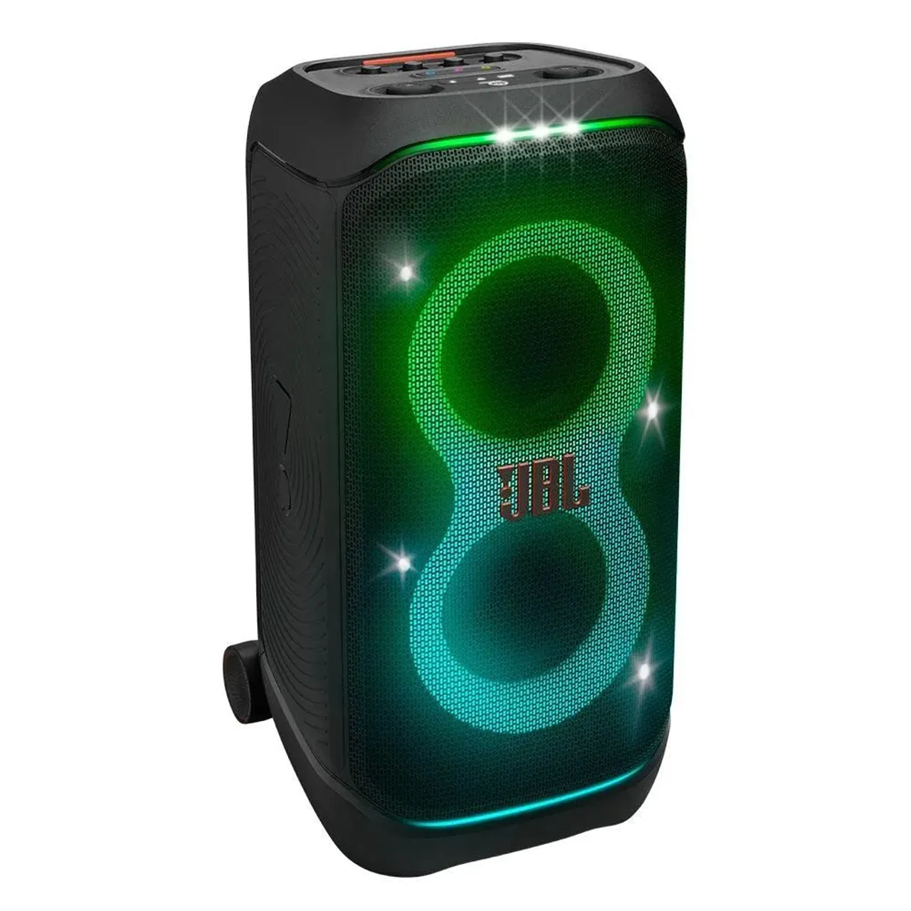 (Lacrada) Caixa de Som JBL Party Box Stage 320 - 240W, Até 18 horas (Bateria Removível)