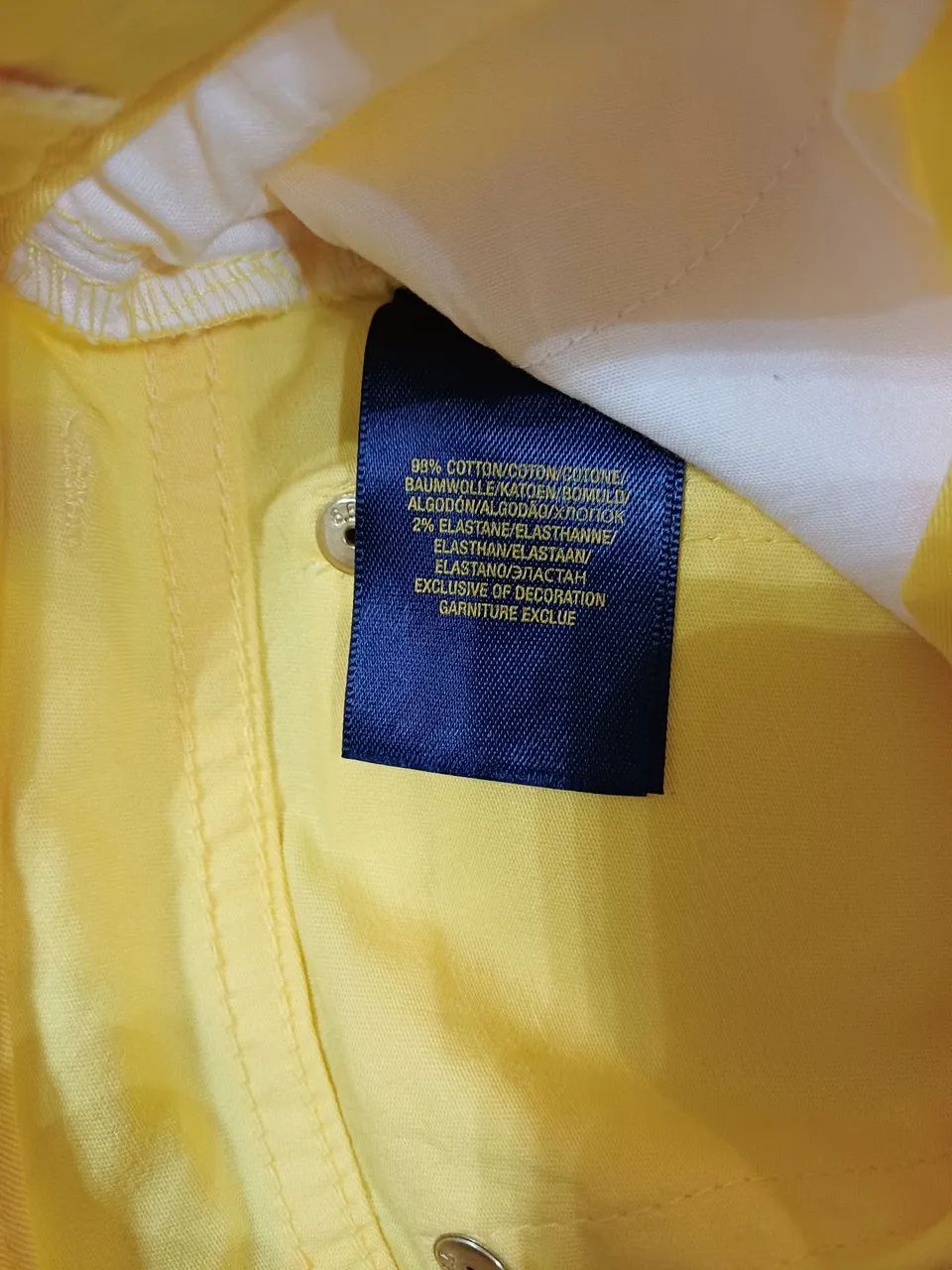 Calça bebê Polo Ralph Lauren original semi-nova amarela, tam.2. - Foto 5