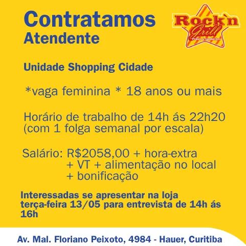 Atendente Shopping Cidade