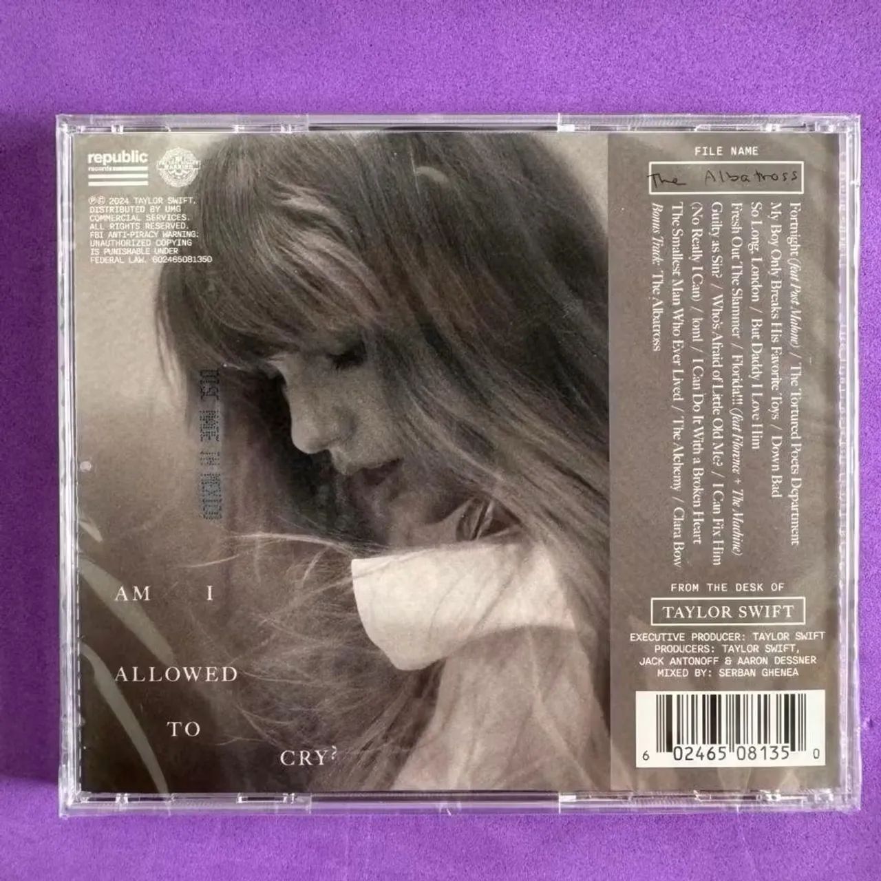 CD Taylor Swift - The Tortured Poets Department + Bonus [The Albatross] (Target Exclusive) - Foto 2