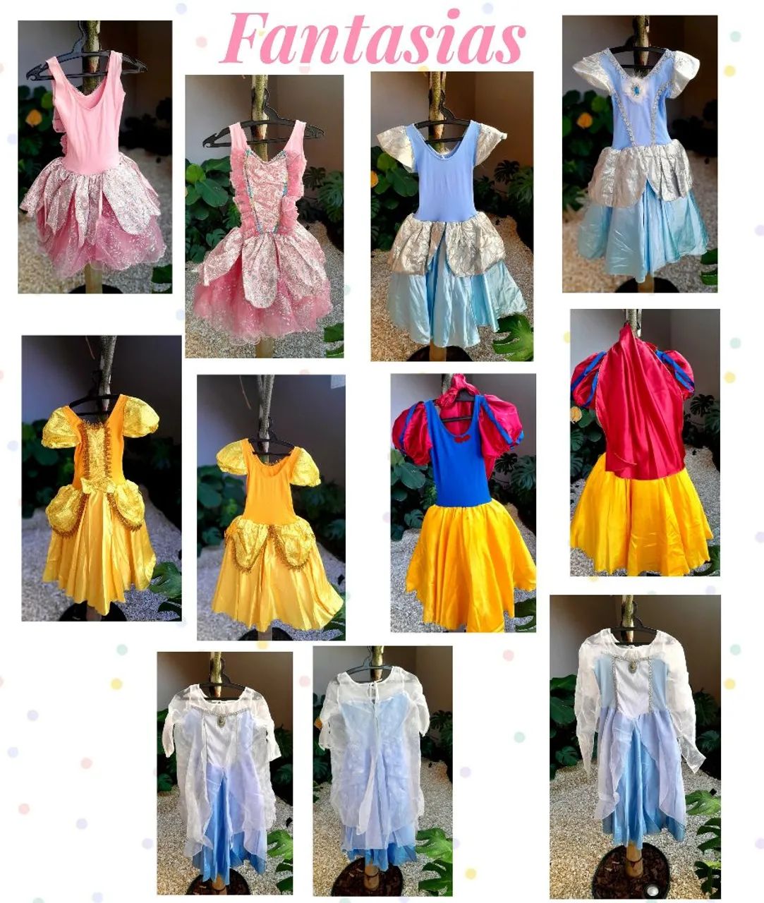 Fantasias Princesas - Diversos modelos e tamanhos