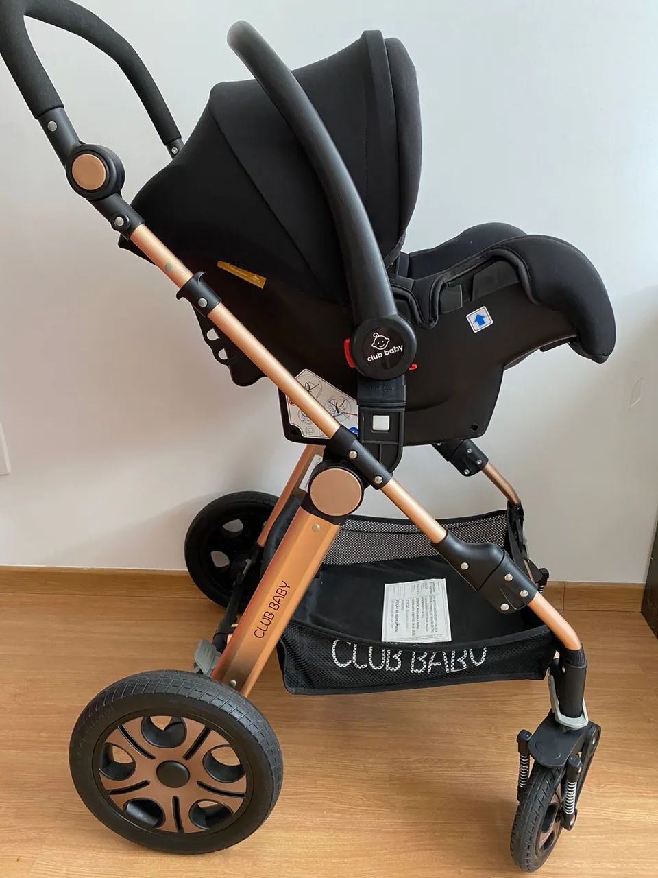 CARRINHO DE BEBÊ EUROPEU 3 EM 1 CLUB BABY  - Foto 3