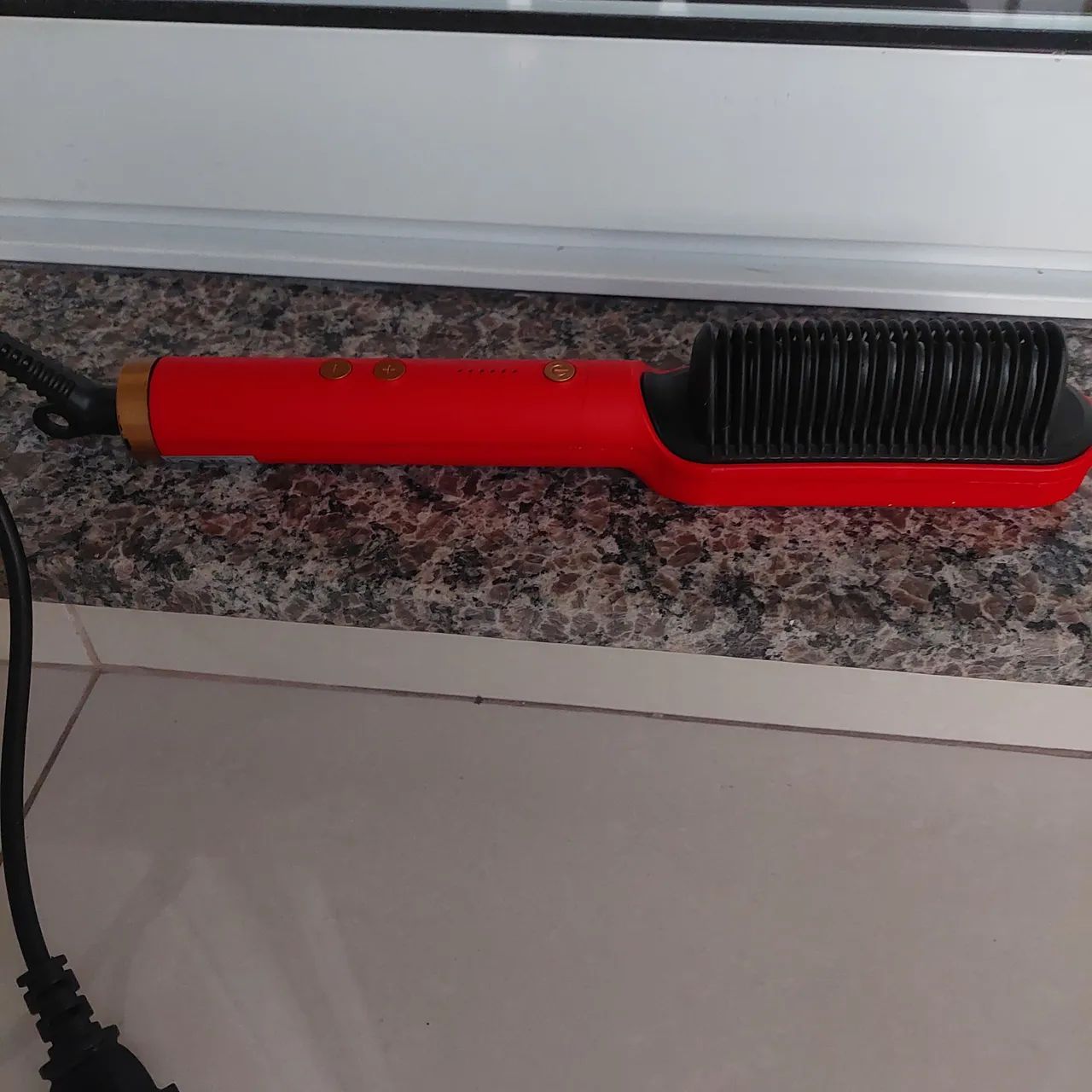 Pente Alisador Elétrico Vermelho