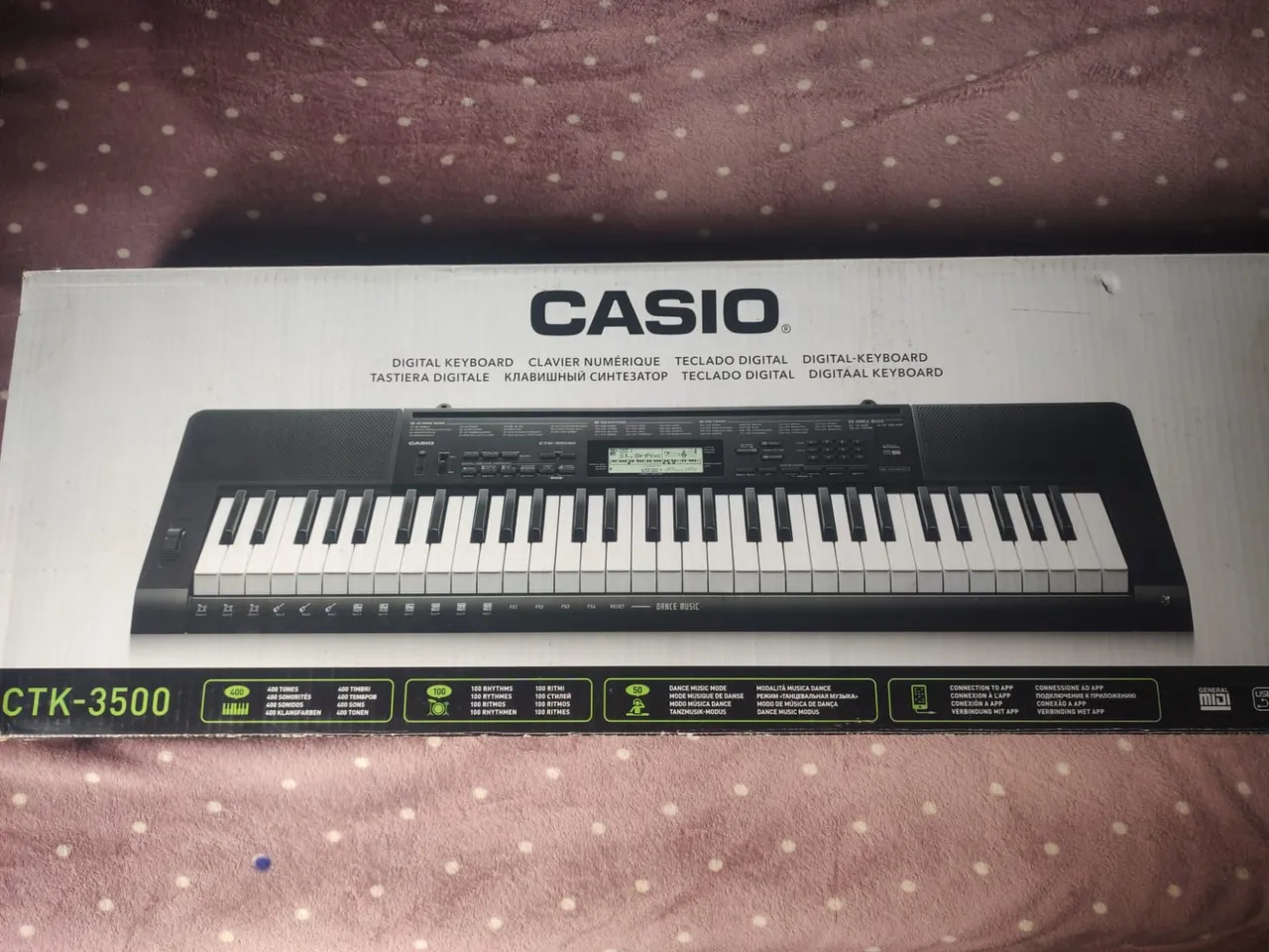 Teclado Digital Casio CTK-3500 - Teclas Sensitivas e Ritmos!