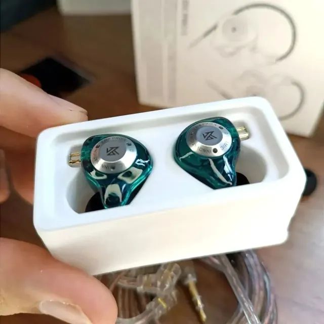 FONE KZ EDX PRO LACRADO DISPONÍVEL NAS 3 CORES (CYANO, TRANPARENTE, PRETO) - Foto 4