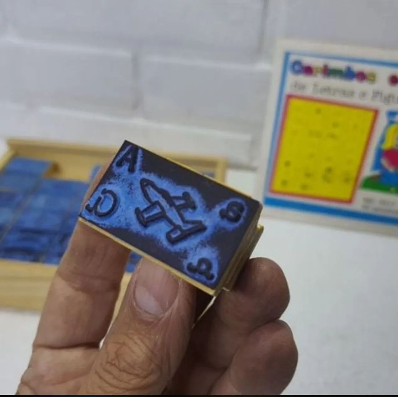 Carimbos Educativos de Letras e Figuras - Foto 4