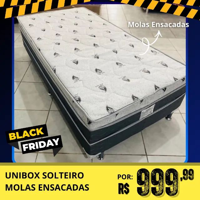 Unibox Solteiro Molas Ensacadas Receba na Sua Casa