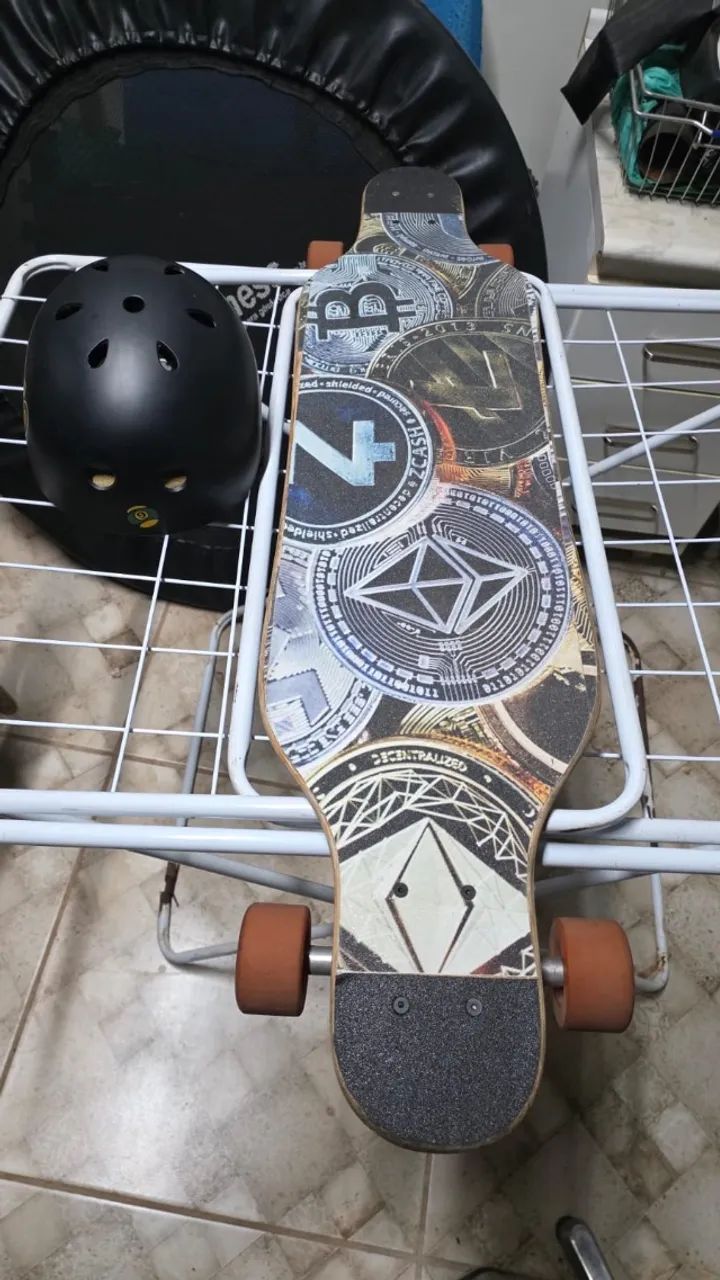skate longboard + capacete - Foto 2