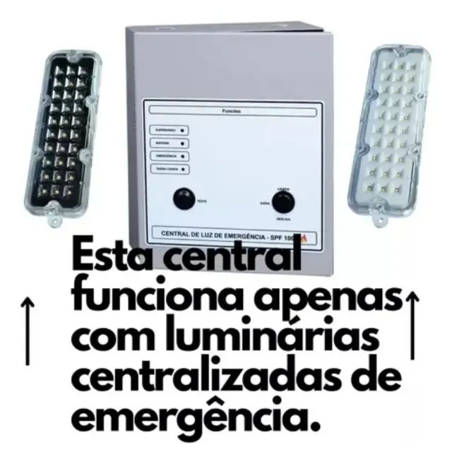 Central de Luz de Emergência 24V Automática - SPF 100 - Foto 3