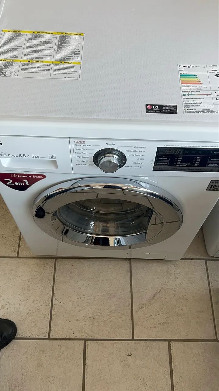 Lava e seca LG 8,5 kg inverter  - Foto 5