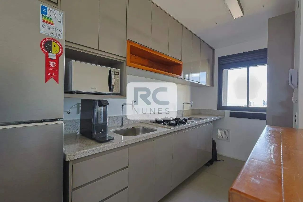 Apartamento mobiliado para aluguel, 1 quarto, com 57m² de área, 1 vaga, Vila da Serra - No - Foto 9