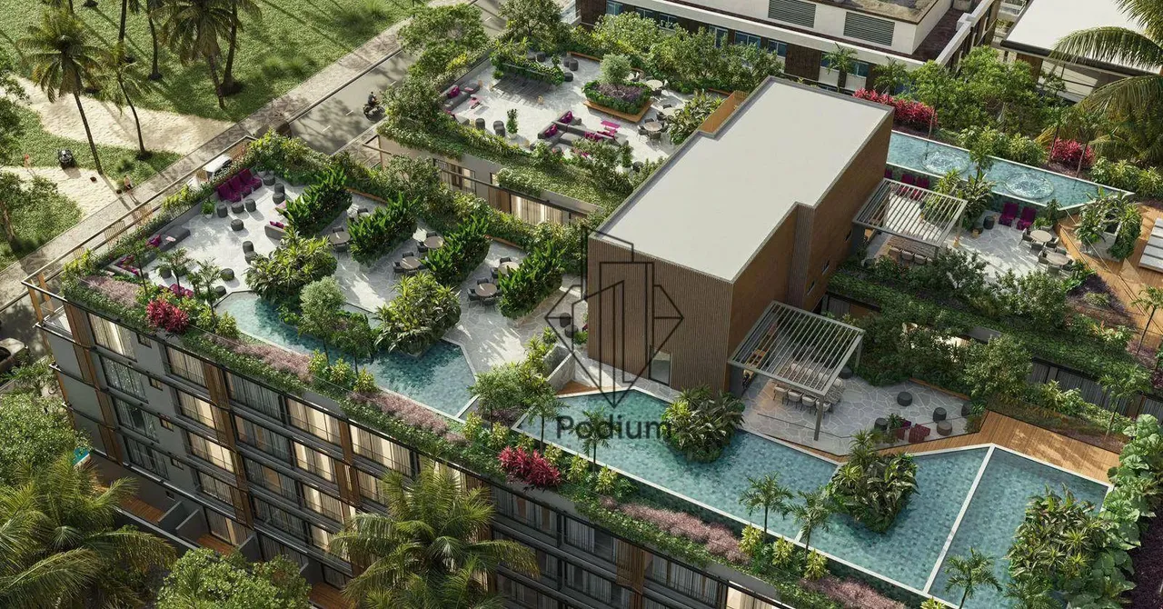 Flats térreo com jacuzzi privativa a beira mar da praia de Intermares - FL0372