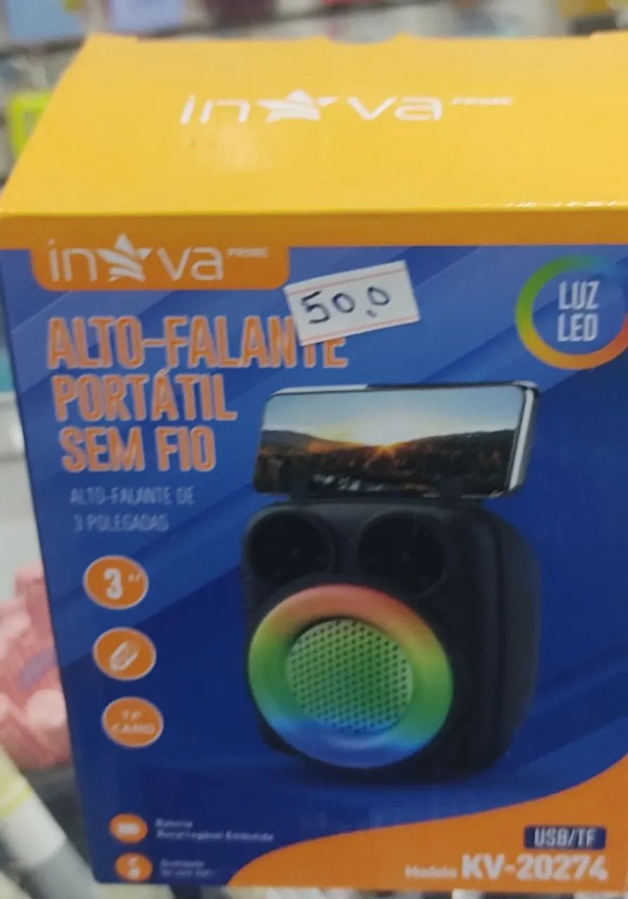 Caixinha de Som Portátil Bluetooth 