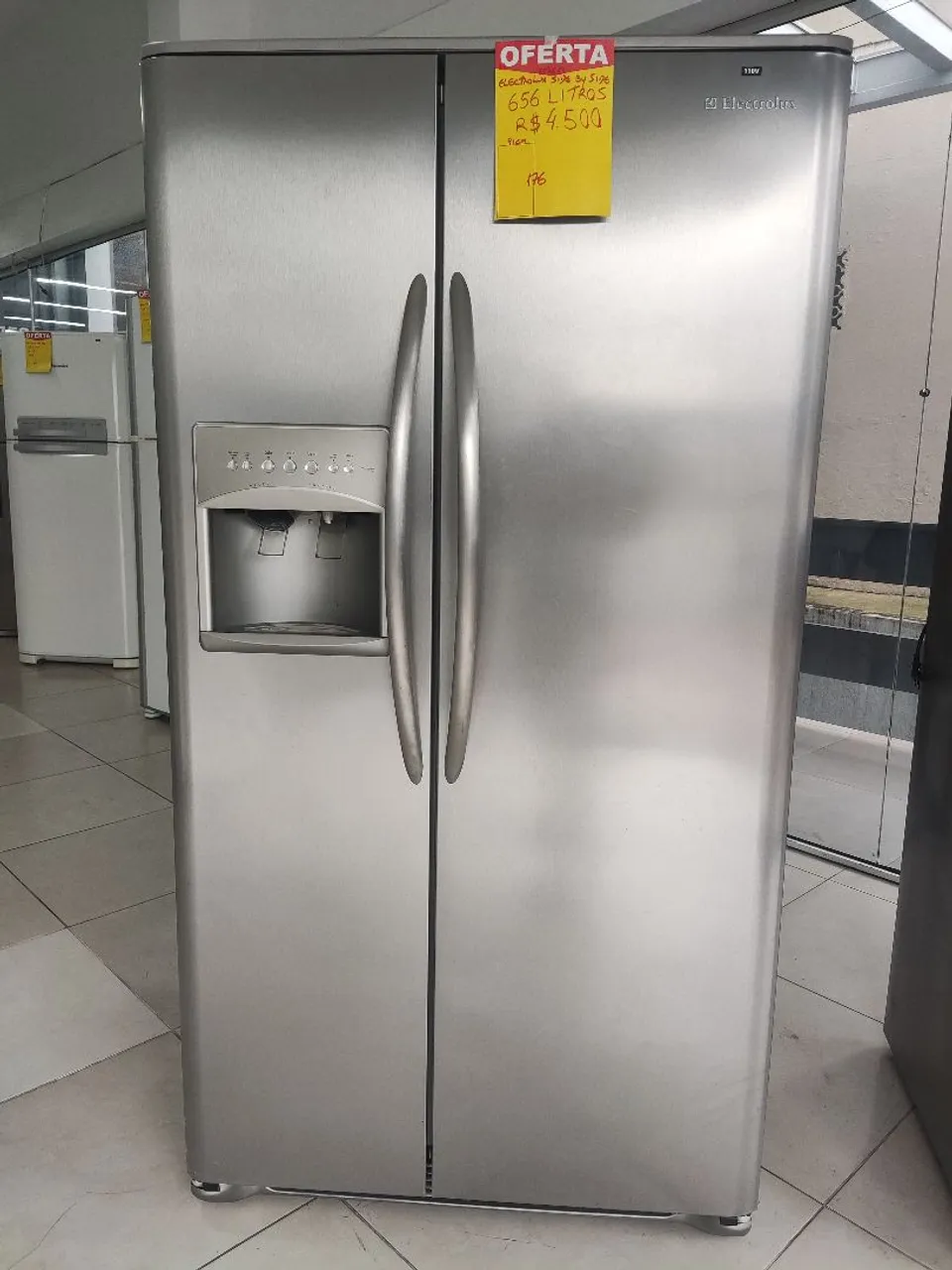 ((( A ÚNICA 656 LITROS ))) Geladeira Electrolux Side By Side ENORME