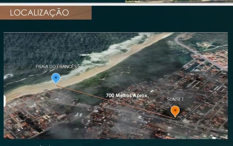 700m da Praia do Francês- Sunset Residence - Foto 2