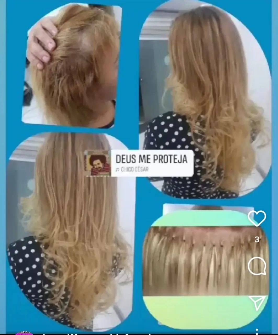 Cabelo humano para alongamento