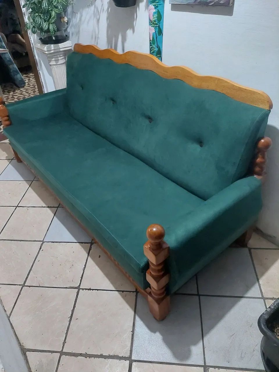 SOFA DE MADEIRA MAÇIÇA ANTIGUIDADE65576053816065124