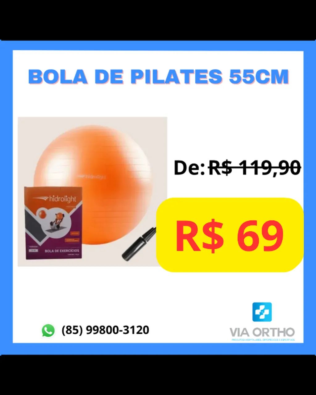 Bola de Pilates 55cm hidrolight