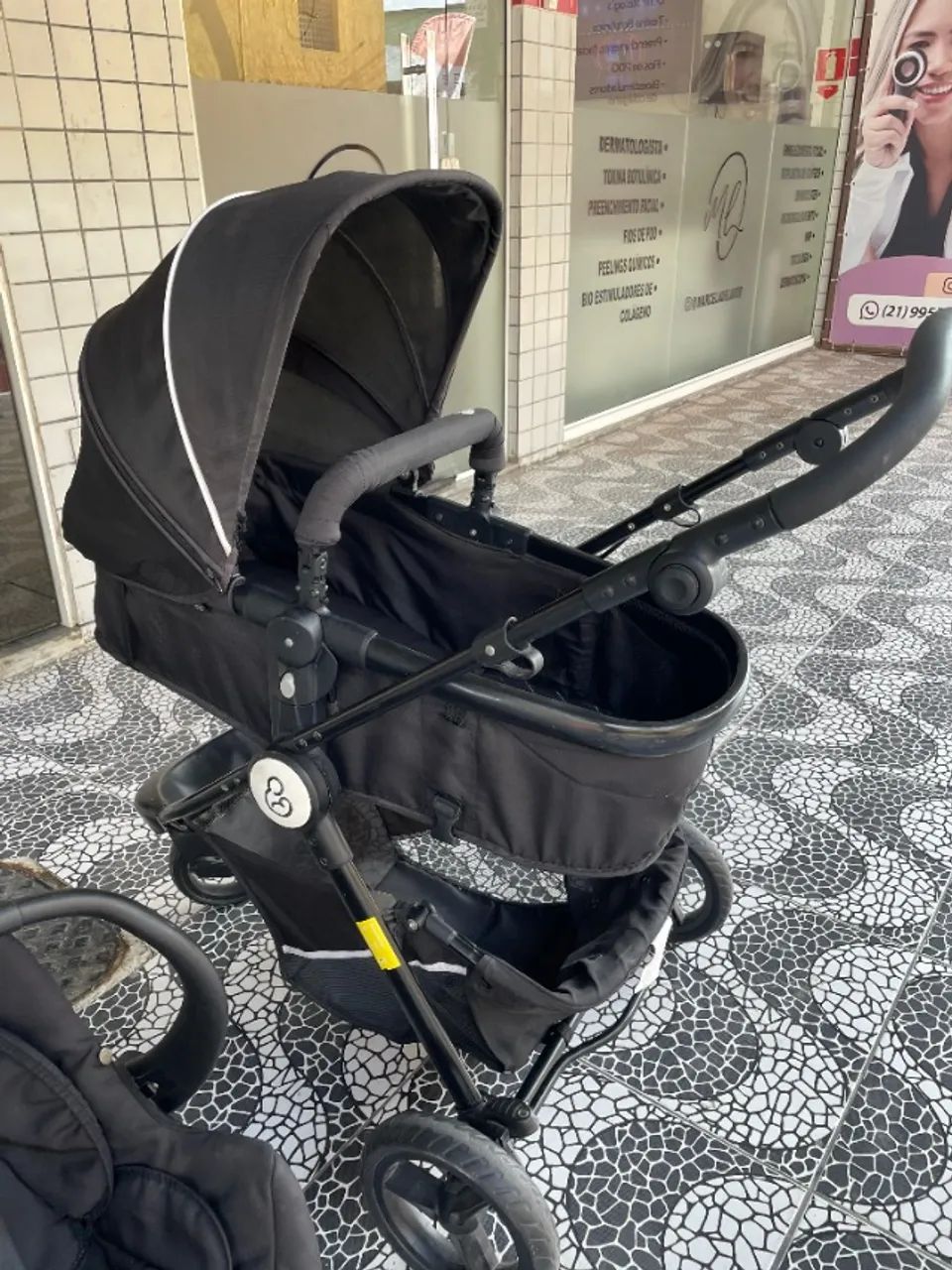 Carrinho de Bebê Galzerano 3 Rodas com Cesto Moisés - Ótimo Estado ? - Foto 2