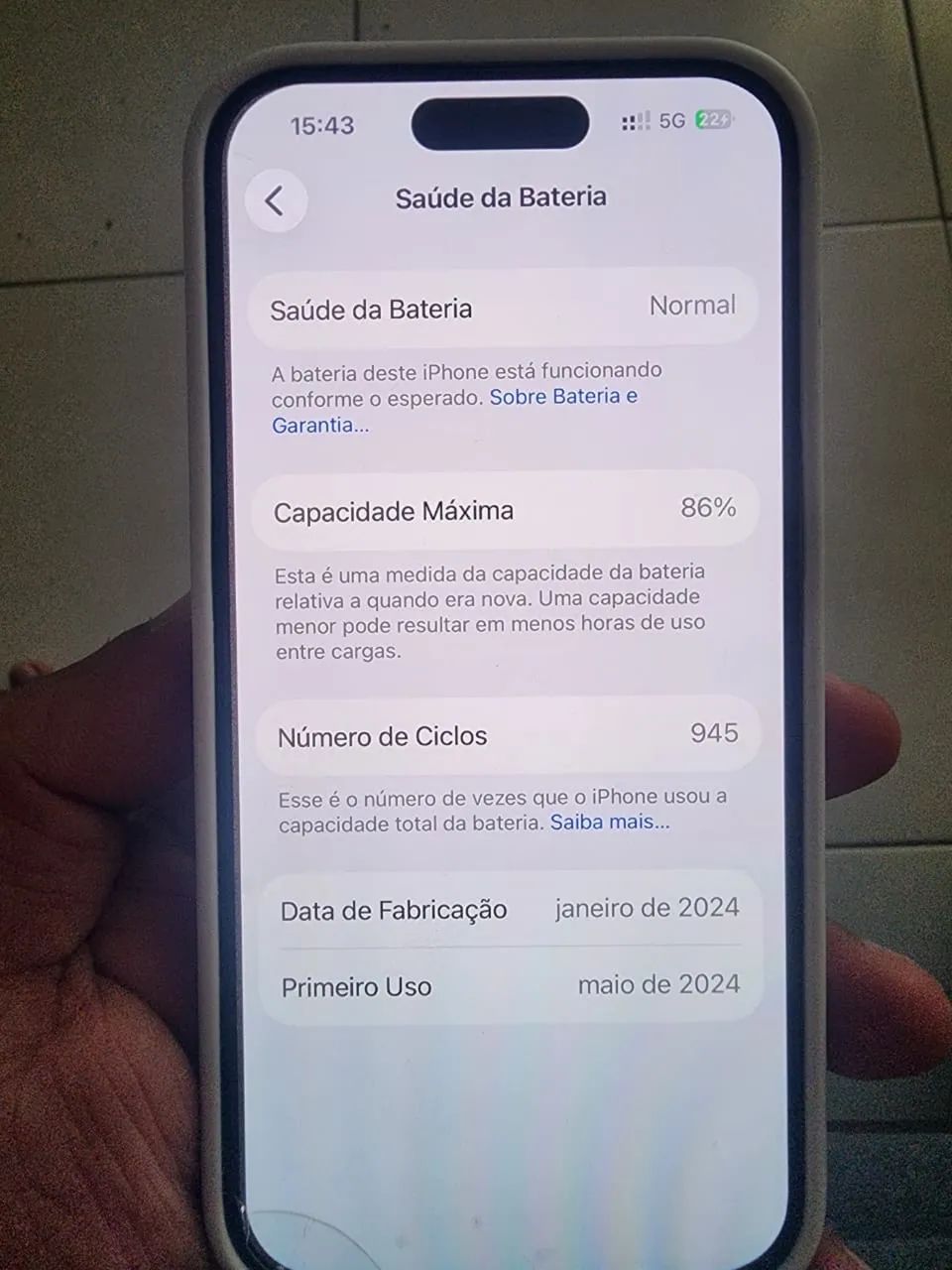 APENAS VENDA. iPhone 15 Pro 256Gb - Foto 2