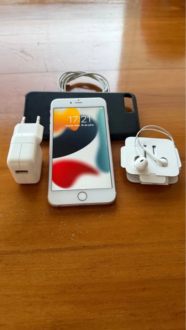Iphone 6s plus rose gold 64gb e acessorios - Foto 5