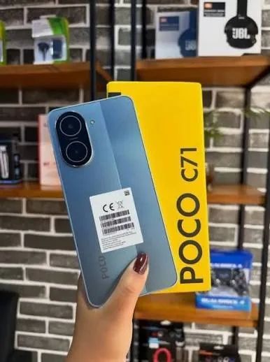 Xiaomi Poco C71 64GB Dourado e Azul  - Foto 5