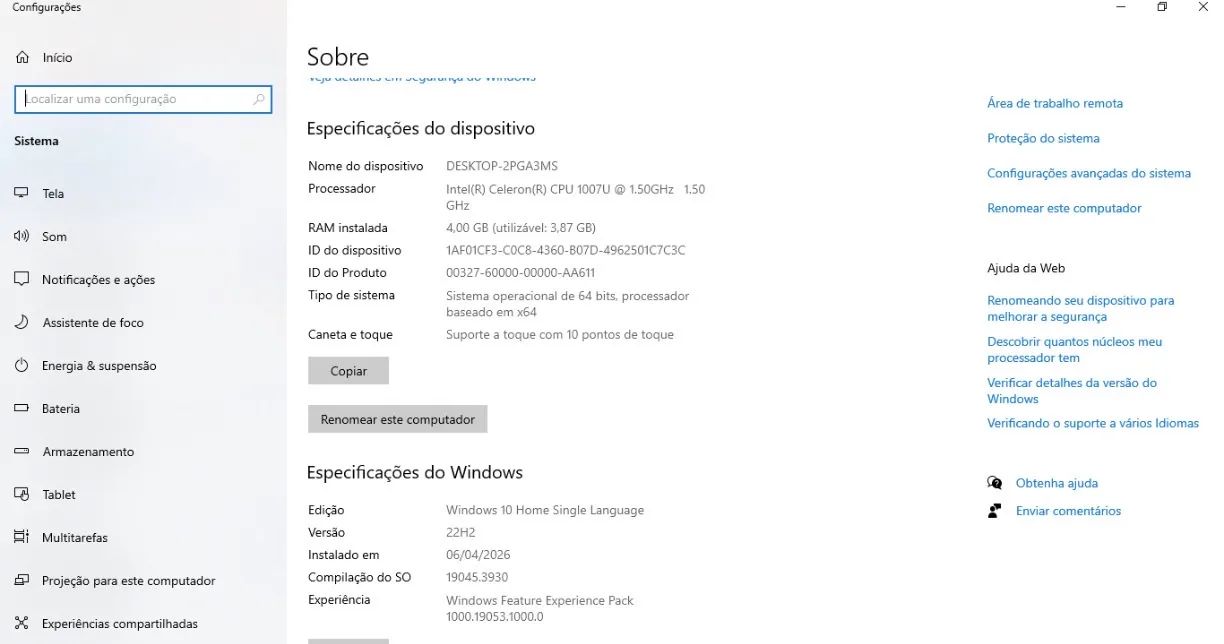 Notebook Lenovo 4Gb ram - 500 gb memória - Foto 4