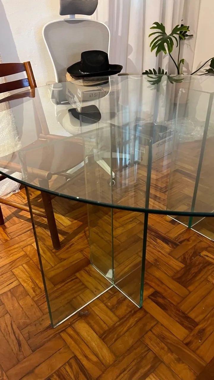 Mesa de vidro redonda - Foto 5