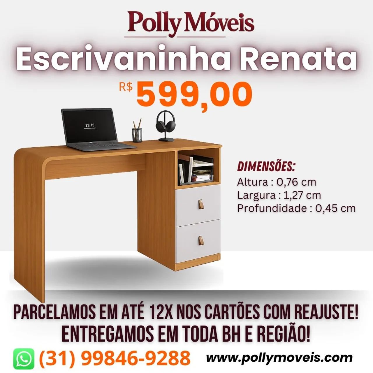Escrivaninha Renata! Pronta Entrega!