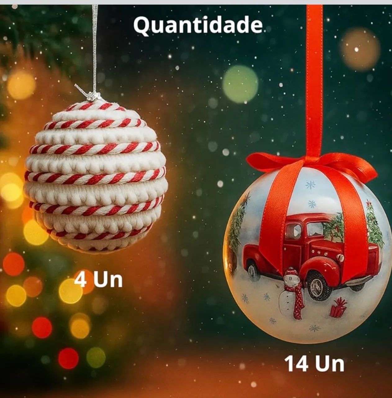 Kit 18 Bolas de Natal Premium Enfeites Decorativos  - Foto 4