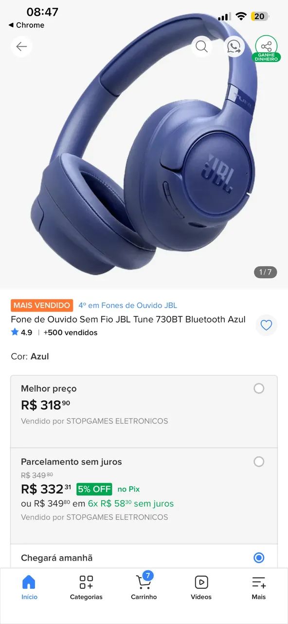 Fone JBL original 