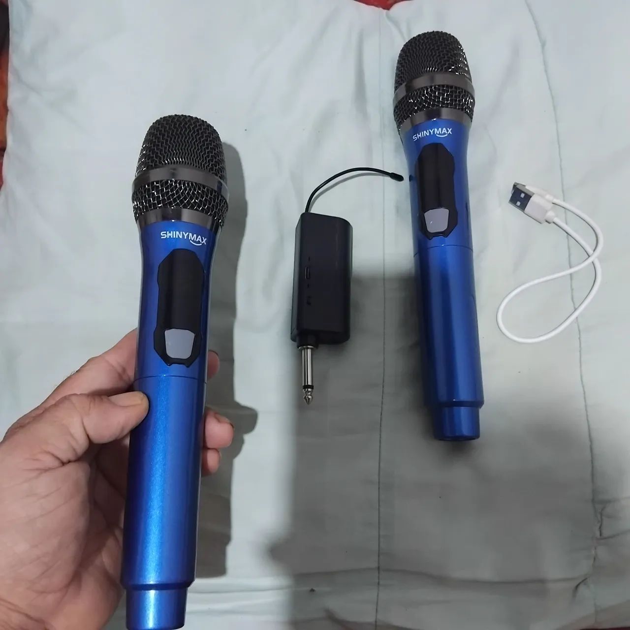 Microfone sem fio duplo, proficional  - Foto 3