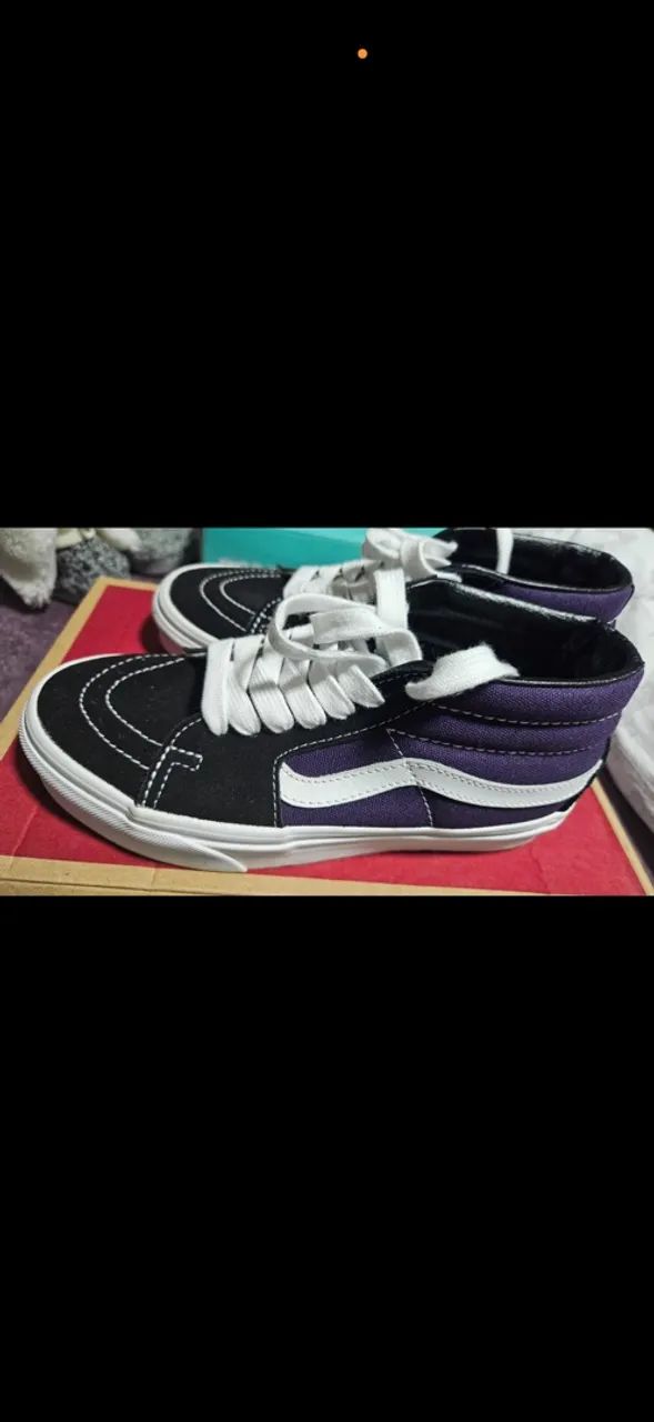Tênis vans preto e roxo - Foto 2