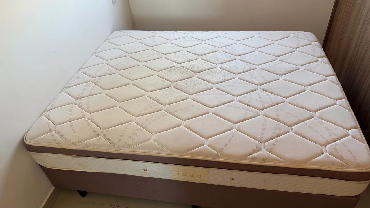 Cama box queen + colchão  - Foto 2