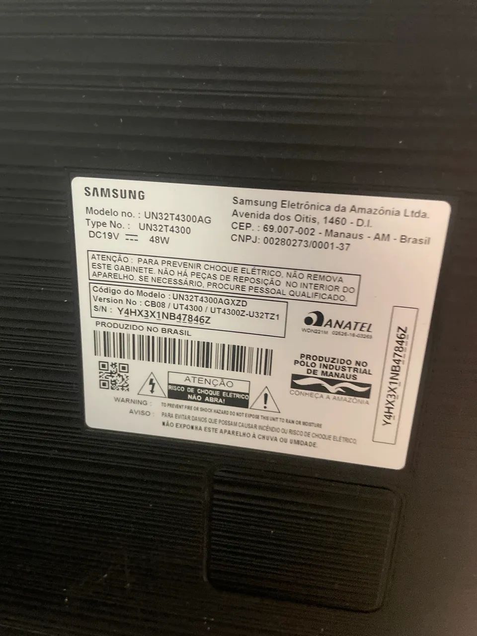 Peças TV Samsung 32 polegadas, todas completas, exceto a tela que está quebrada  - Foto 2