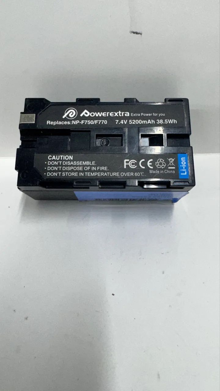 Bateria marca powerextra NP F7550 e F770 nova - Foto 2