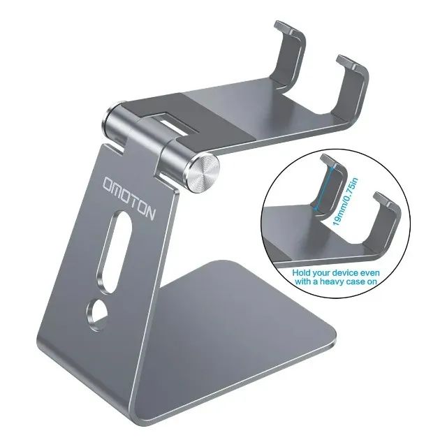 Suporte de Celular Omoton C2 em Alumínio Ajustável para Mesa - Foto 4