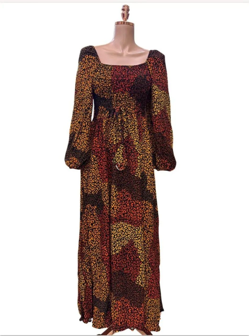 Vestido longo com manga - Foto 3