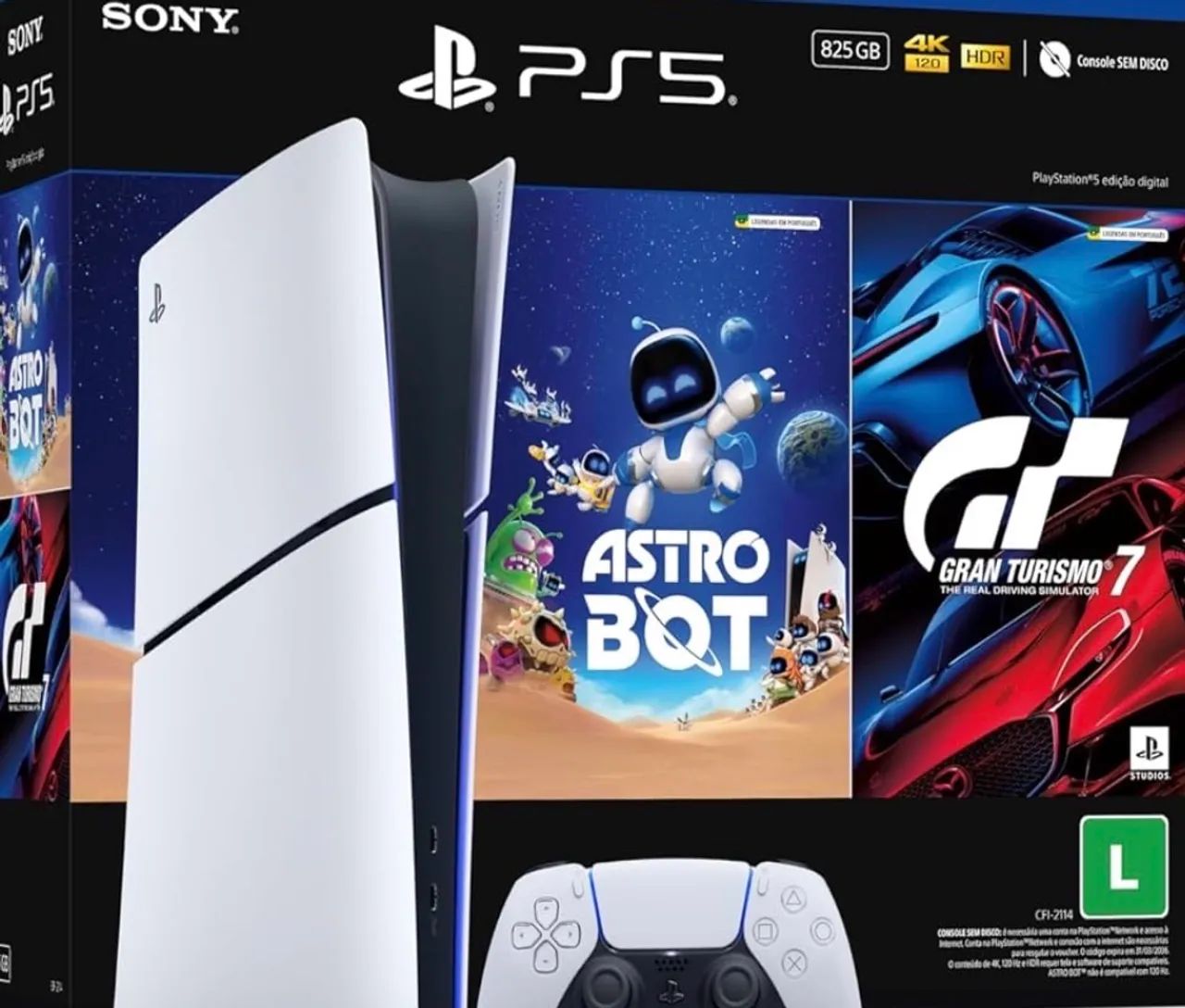 PlayStation 5 Digital + 2 Controles 