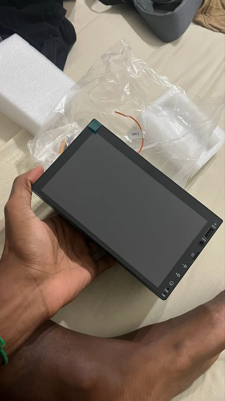 Multimídia automotiva com câmera de ré  CarPlay Android auto - Foto 4