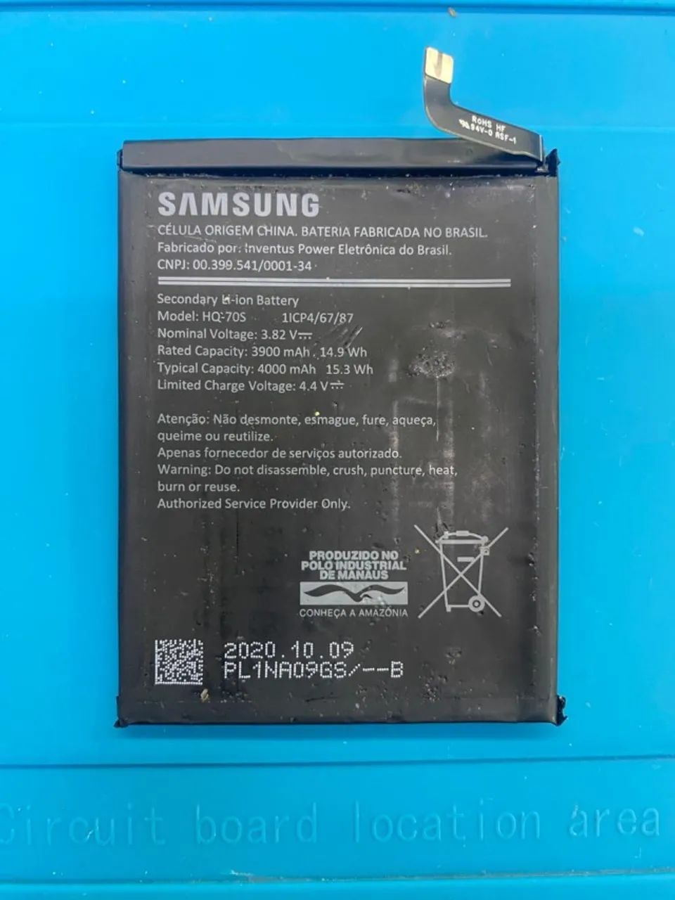 BATERIA SAMSUNG GALAXY A11 - PEÇA ORIGINAL RETIRADA