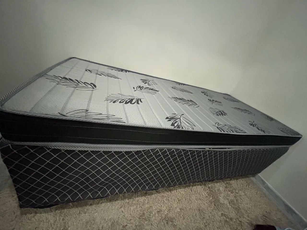 Base cama box solteiro e colchão  - Foto 5