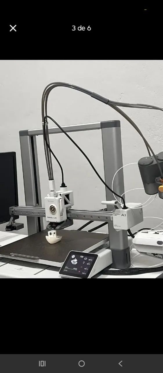 Impressora 3d nova bambu lab a1 com ams - Foto 5