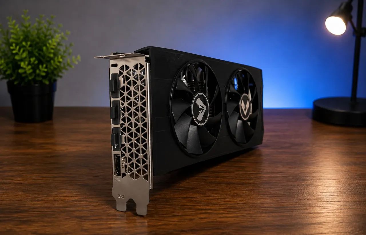 Placa de vídeo RX 580 2048SP 8GB, NOVA, sem uso. - Foto 2