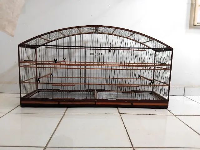 Gaiola de  1m., em arame para curió, bicudo, etc - Usada - Foto 3
