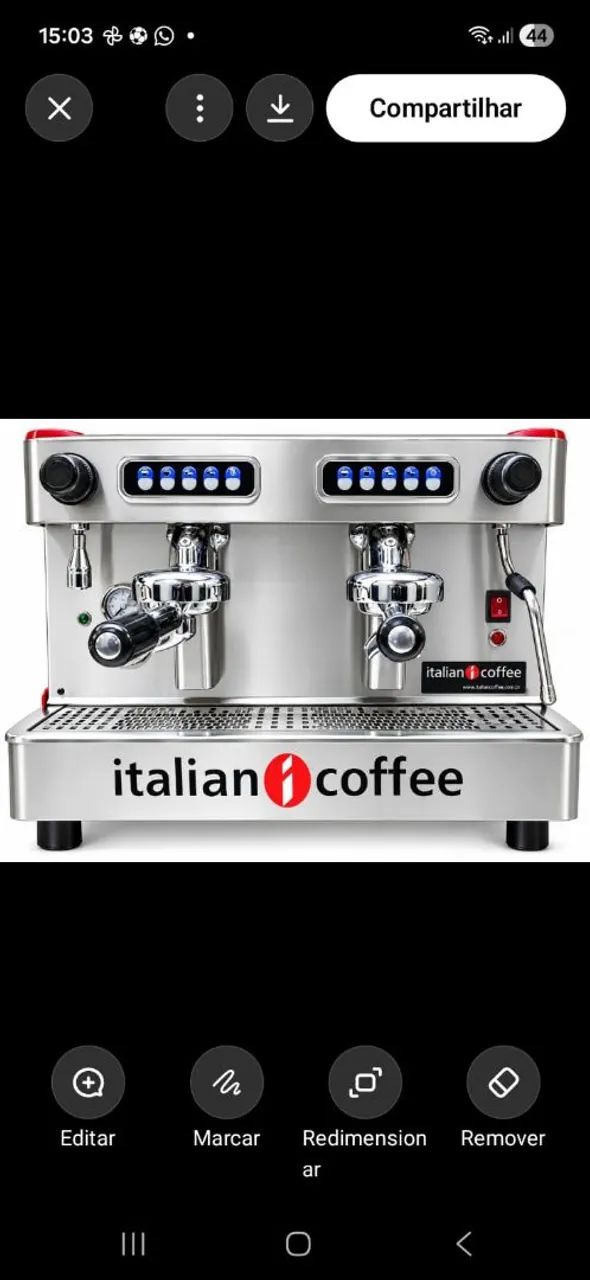 Máquina para café expresso Italian Coffee profissional e moinho eletrônico  - Foto 3