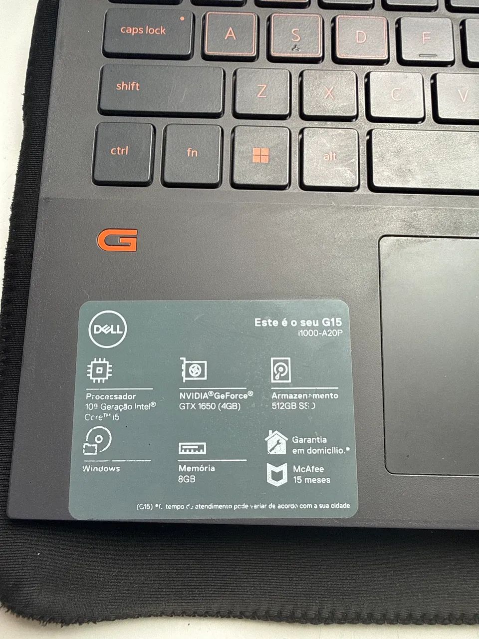 Dell G15 - i5 10° geração + GTX 1650, 8gb RAM - Foto 4