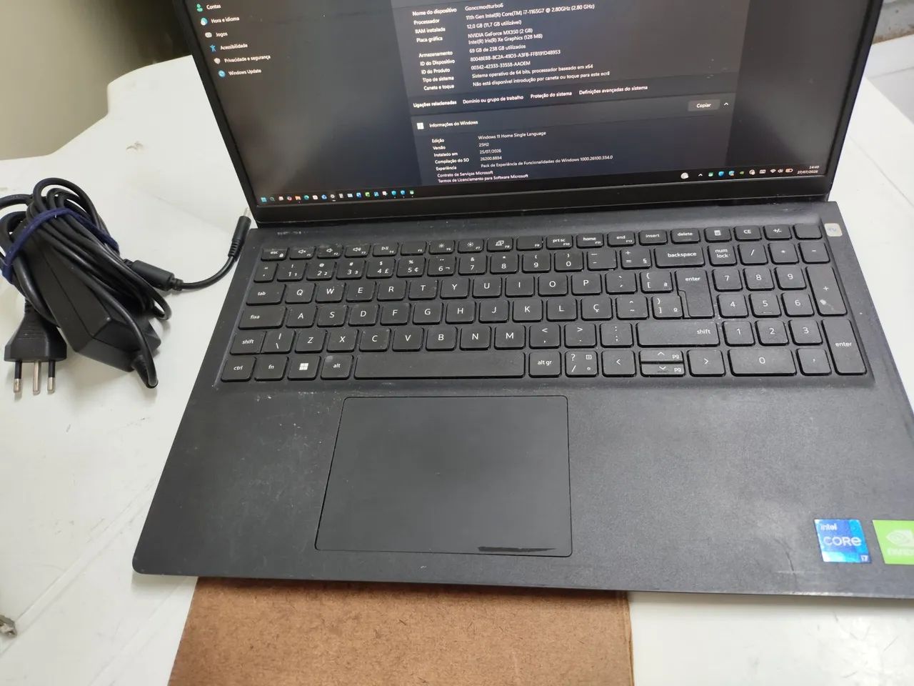 Notebook dell Inspiron 15 3511 com 256 gigas e 12 gigas - Foto 3