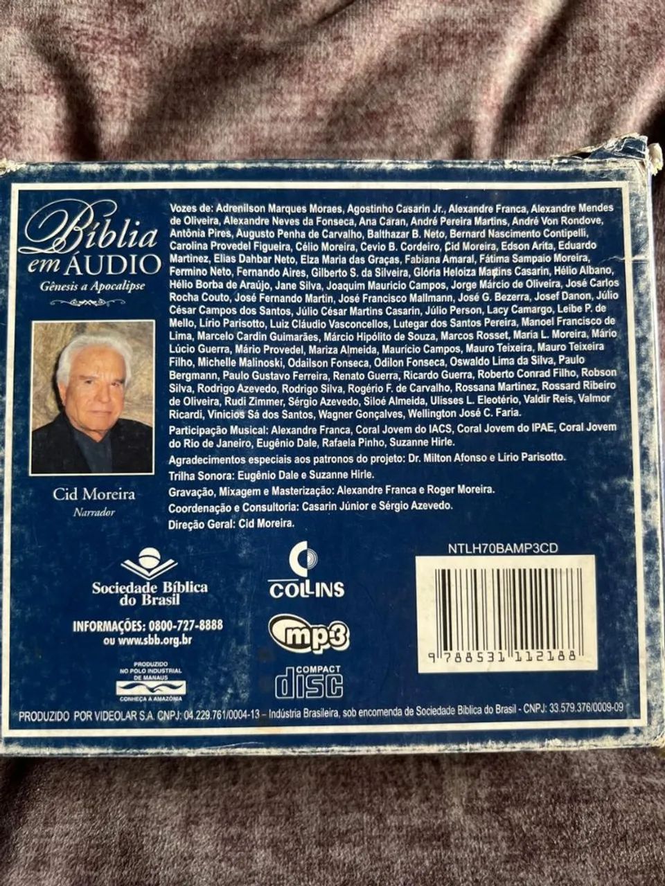 Biblia em áudio MP3 Cid Moreira narração NTLH - 9 cd's - CDs, DVDs